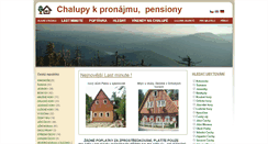 Desktop Screenshot of chalupyachaty.cz