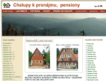 Tablet Screenshot of chalupyachaty.cz